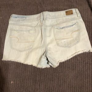 American Eagle Jean Shorts with Factory Distressing Sz 12